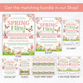 floral suprise party invitation template